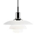 PH 3½-3 Glas Pendelleuchte, hochglanzverchromt von Louis Poulsen