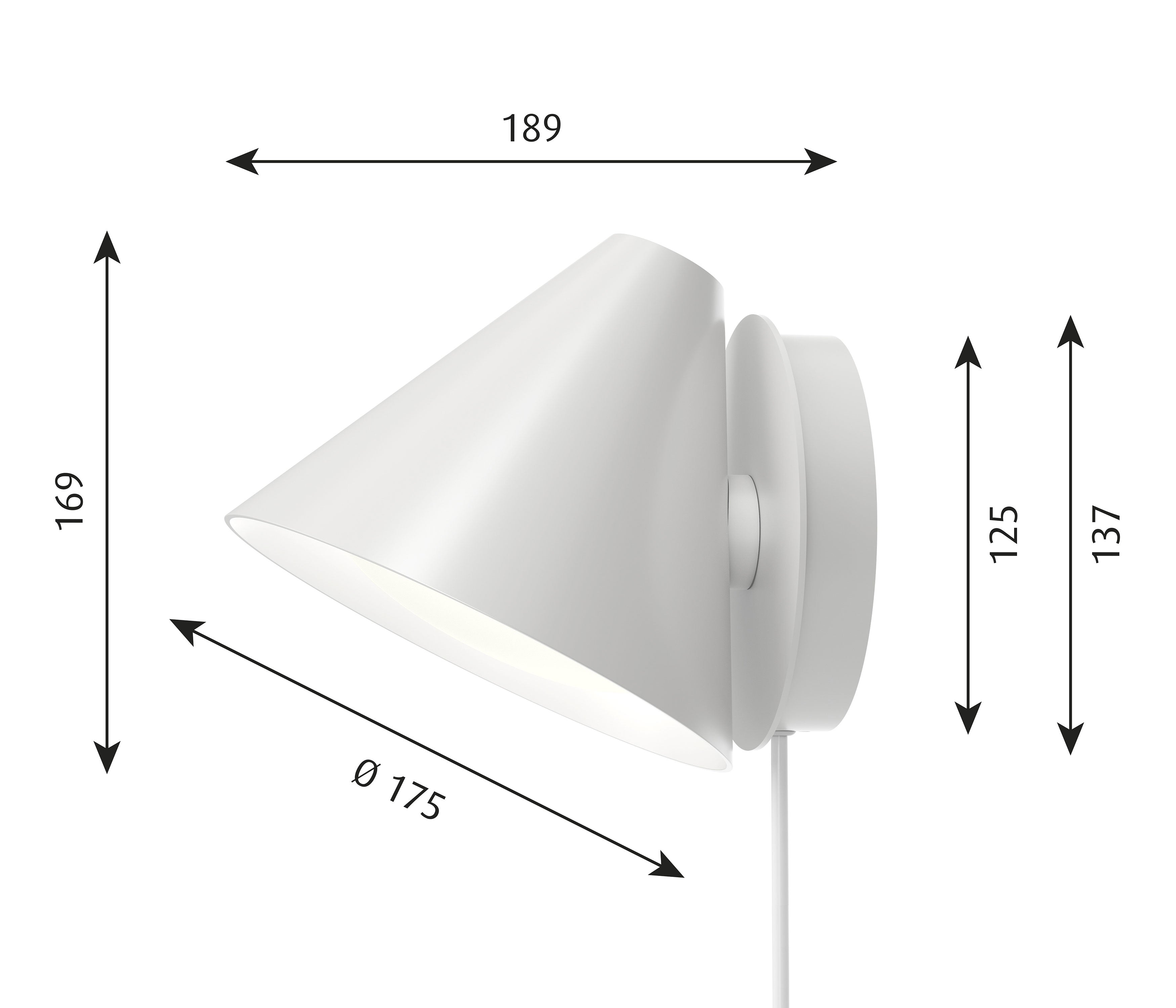 Louis Poulsen Keglen Wandleuchte LED
