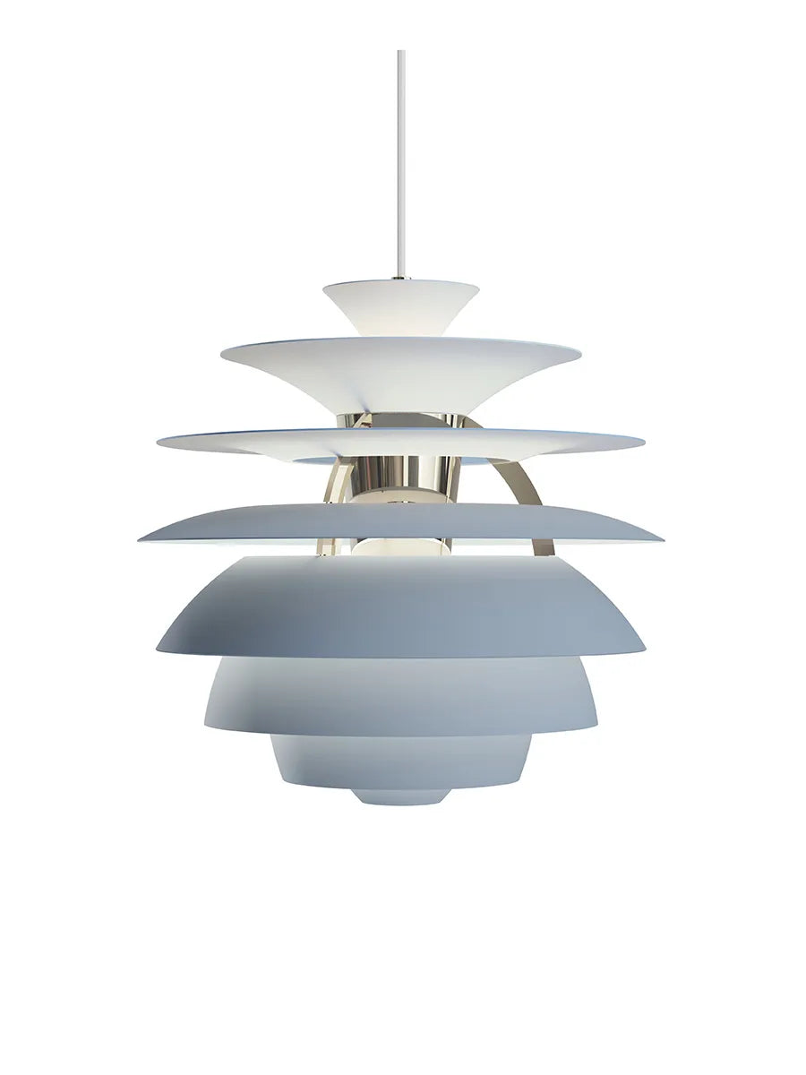 PH Snowball, dusty blue/chrome von Poul Henningsen