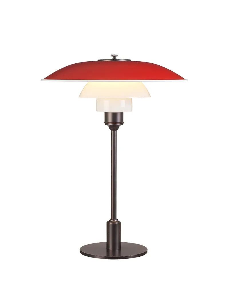 PH 3½-2½ Tischleuchte, Rot von Poul Henningsen