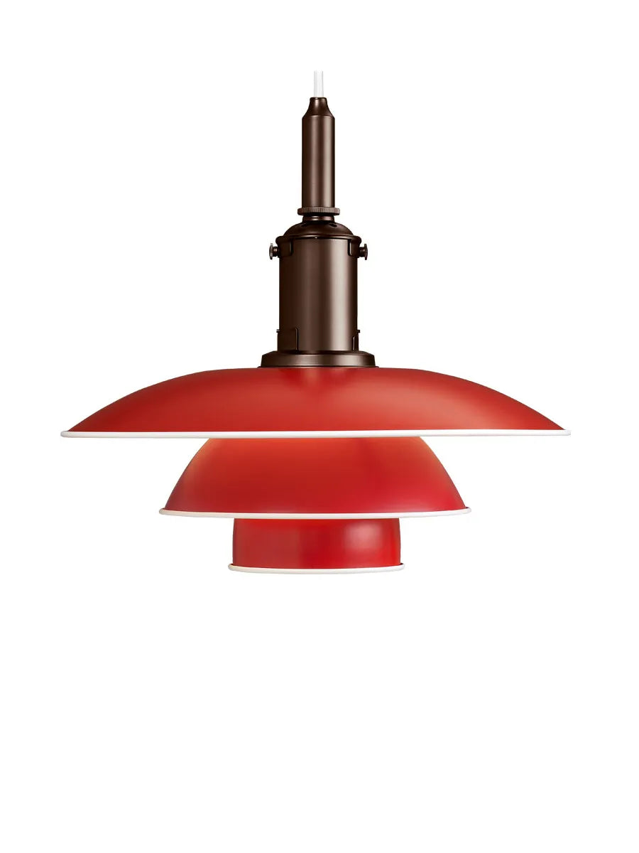 PH 3½-3 Pendelleuchte, Rot von Poul Henningsen