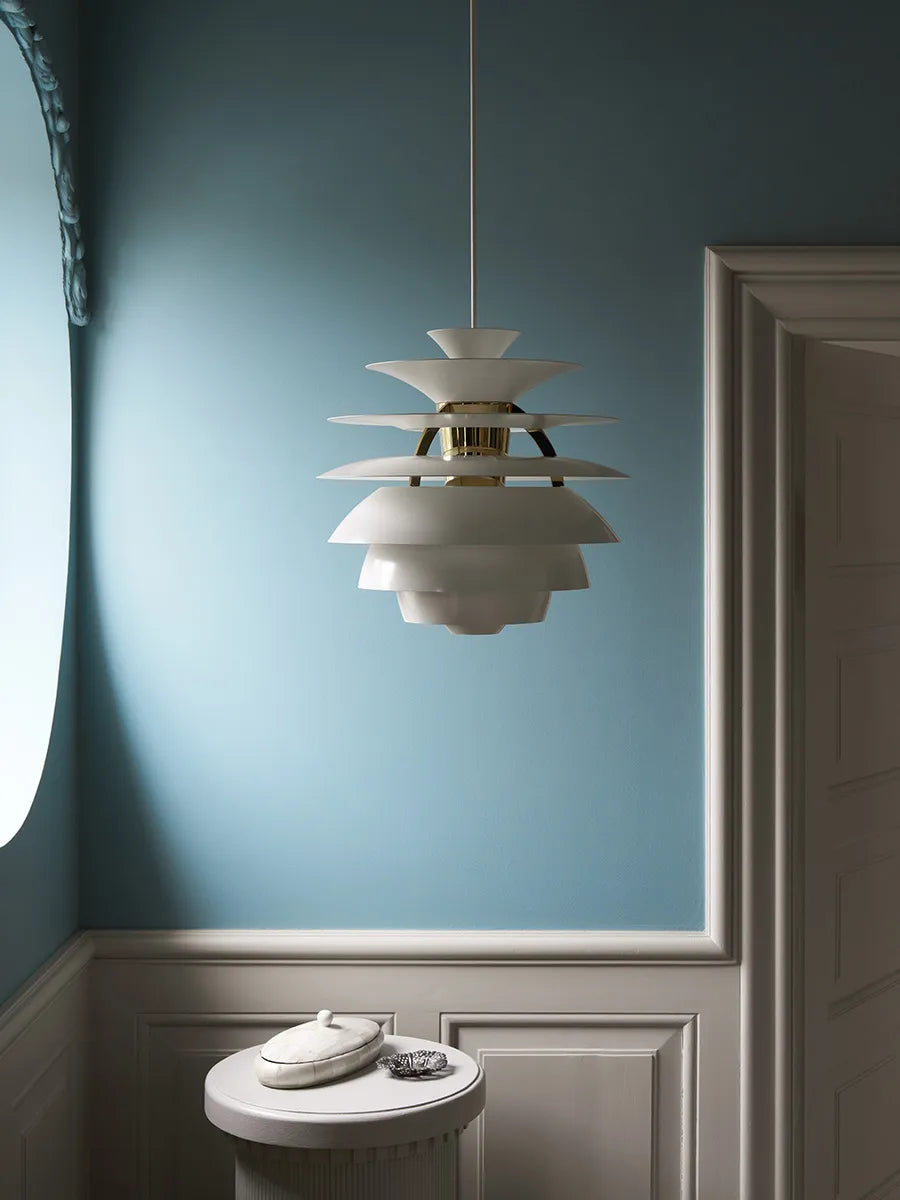 PH Snowball, dusty green/chrome von Poul Henningsen