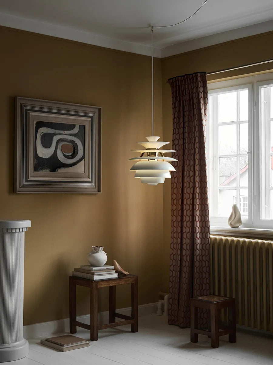 PH Snowball, dusty green/chrome von Poul Henningsen