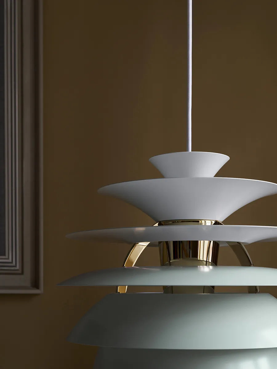 PH Snowball, dusty green/chrome von Poul Henningsen