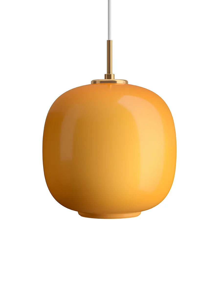 VL45 Radiohus Pendelleuchte 250, Amber von Louis Poulsen