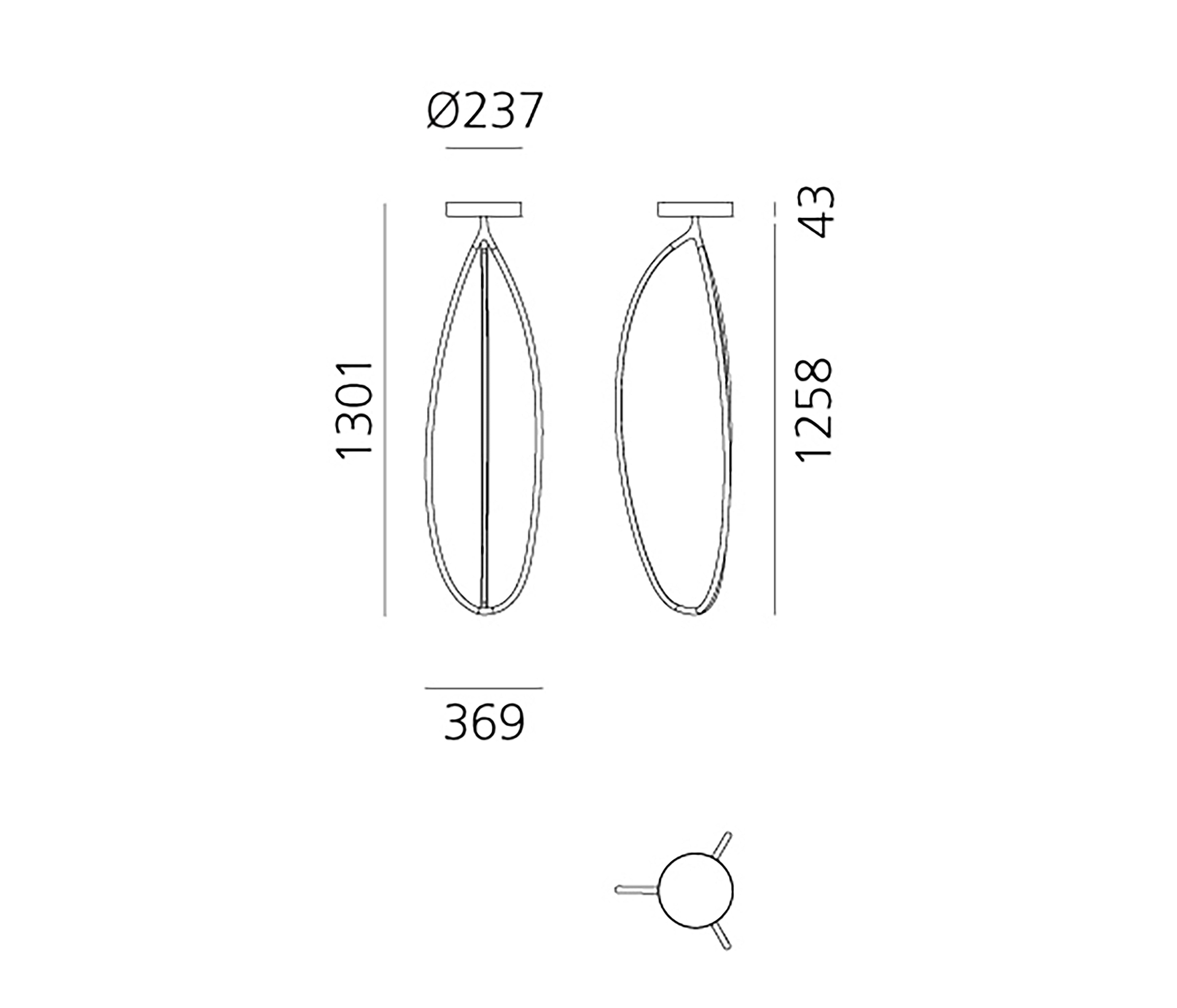 Artemide Arrival 130 Deckenleuchte LED
