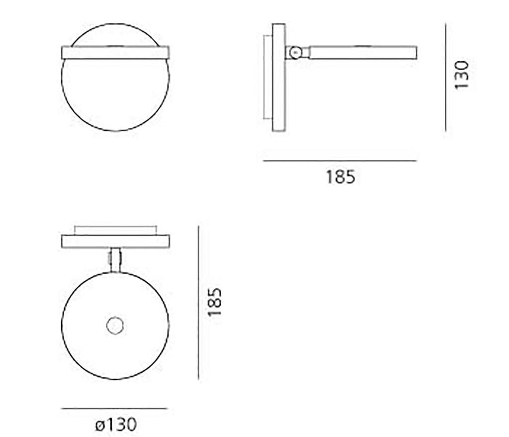 Artemide Demetra Faretto Wandleuchte LED weiß