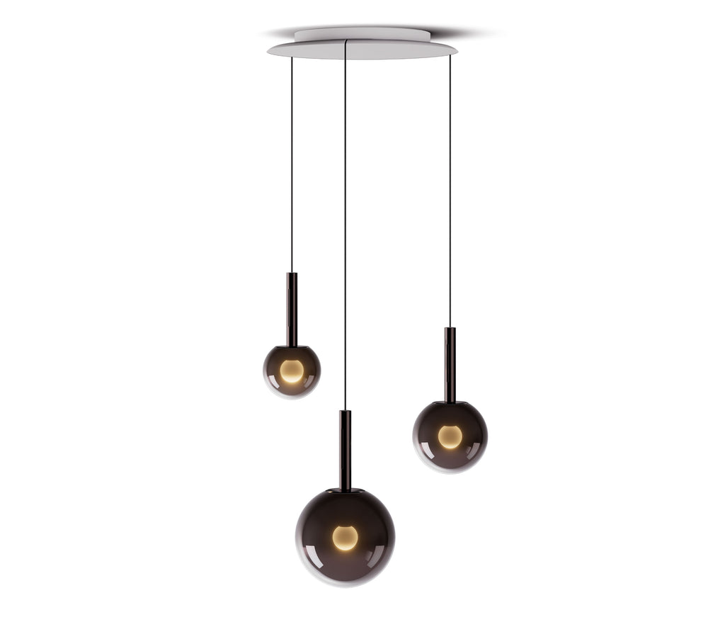 Occhio Luna sospeso cloud 3 LED Pendelleuchte